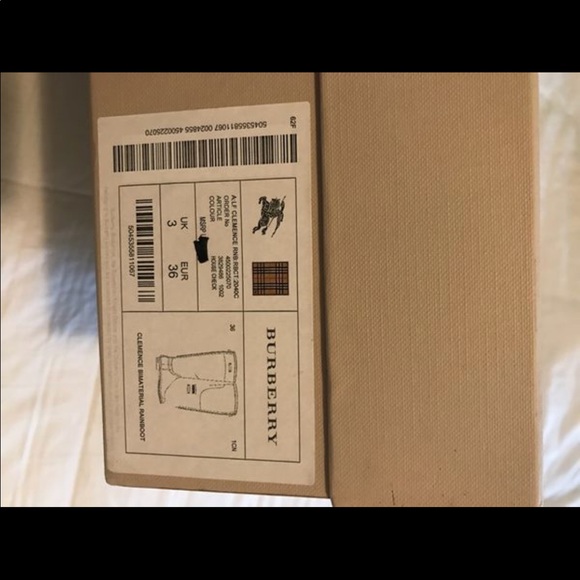 Authentic Burberry Clemence Rain Boots - Brand New - Picture 4 of 7